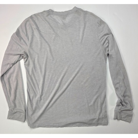 Allbirds The TrinoXO Long Sleeve Tee Men's L Gray Merino Blend Activewear Shirt - Picture 7 of 8
